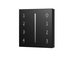 T18-1(B) Panel RF Ściemniacz LED Dotykowy 4-Strefowy, 230VAC, Output: 4x0/1-10V & RF