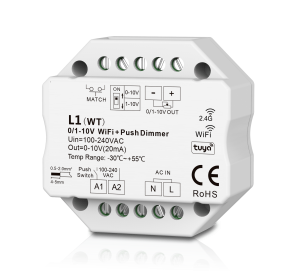 L1(WT) Ściemniacz LED Wi-Fi to 0/1-10V Odbiornik-Sterownik