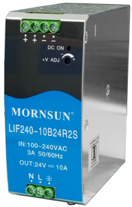 Zasilacz LED na szynę DIN TH35 IP20 24V 240W PFC LIF240-10B24R2S MORNSUN