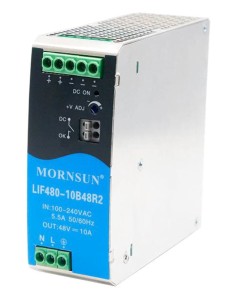 Zasilacz LED na szynę DIN TH35 IP20 24V 480W PFC LIF480-10B24R2 MORNSUN