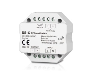 SS-C Włącznik LED RF2.4GHz + Push switch, 230VAC 3.0A