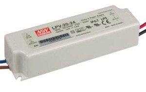 Zasilacz LED hermetyczny IP67 24V 20W LPV-20-24 MEAN WELL