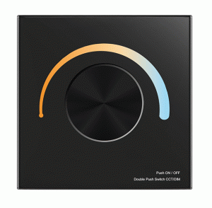 T2-K(B) Panel RF LED CCT 1-Strefowy Obrotowy 12-24VDC PWM Output