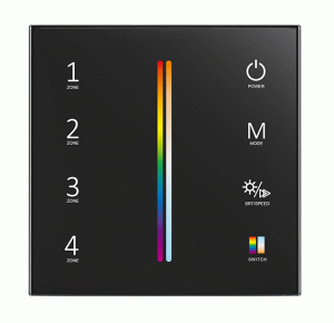 T25(B) Panel RF LED RGB+CCT Dotykowy 4-Strefowy Bat