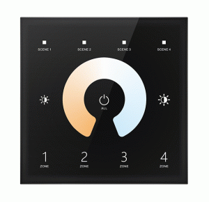 T12(B) Panel LED RF+DMX512 CCT Dotykowy 4-Strefowy