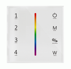 T24(W) Panel RF LED RGBW Dotykowy 4-Strefowy Bat