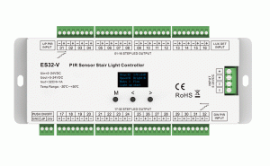 ES32-V Sterownik LED Schodowy z dwoma czujkami PIR, do taśm jednokolorowych 32CH x 1A GW5 SKYDANCE