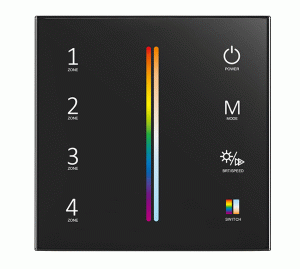 T15-1(B) Panel LED RF+DMX512 RGB+CCT Dotykowy 4-Strefowy