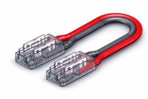 Złącze do taśmy LED – 5mm – MONO – COB – Taśma-Kabel-Taśma – HR-S-SC-2PIN-5MM-C