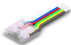 Złącze do taśmy LED – 10mm – RGBCCT(6PIN) – COB – Taśma-Kabel